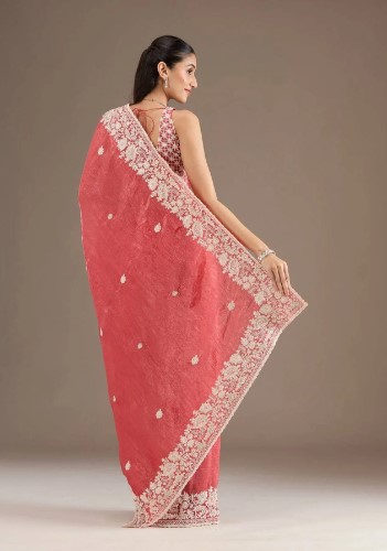 heavy Embroidered Traditional Saree